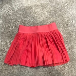 Pleated Coral Skirt